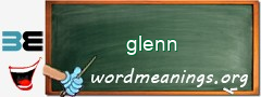 WordMeaning blackboard for glenn